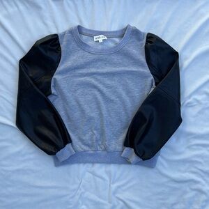 Gray and Black Women's Sweatshirt